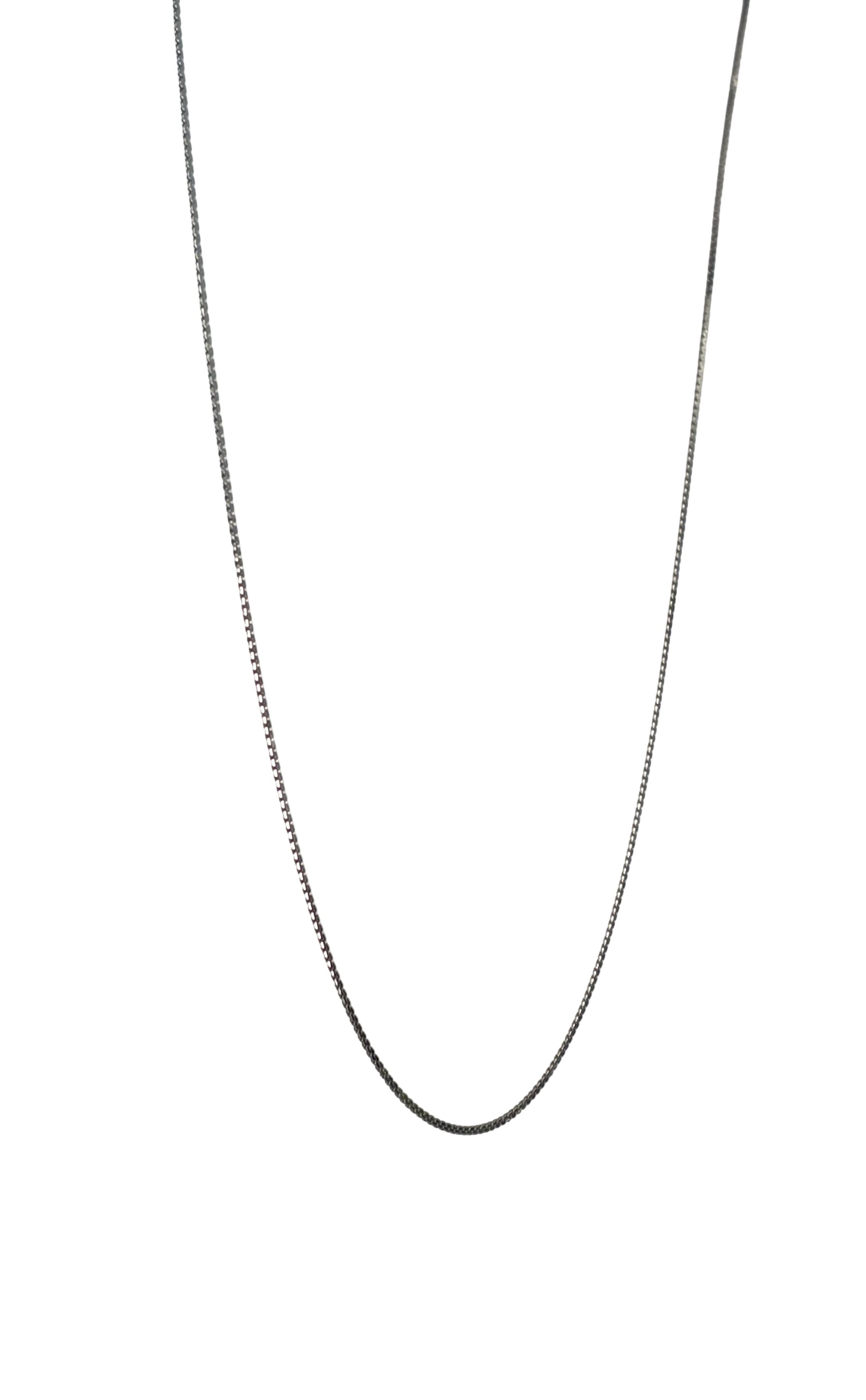 Fassonhalskette - Weißgold 750 - Länge ca. 50 cm - Privatbesitz