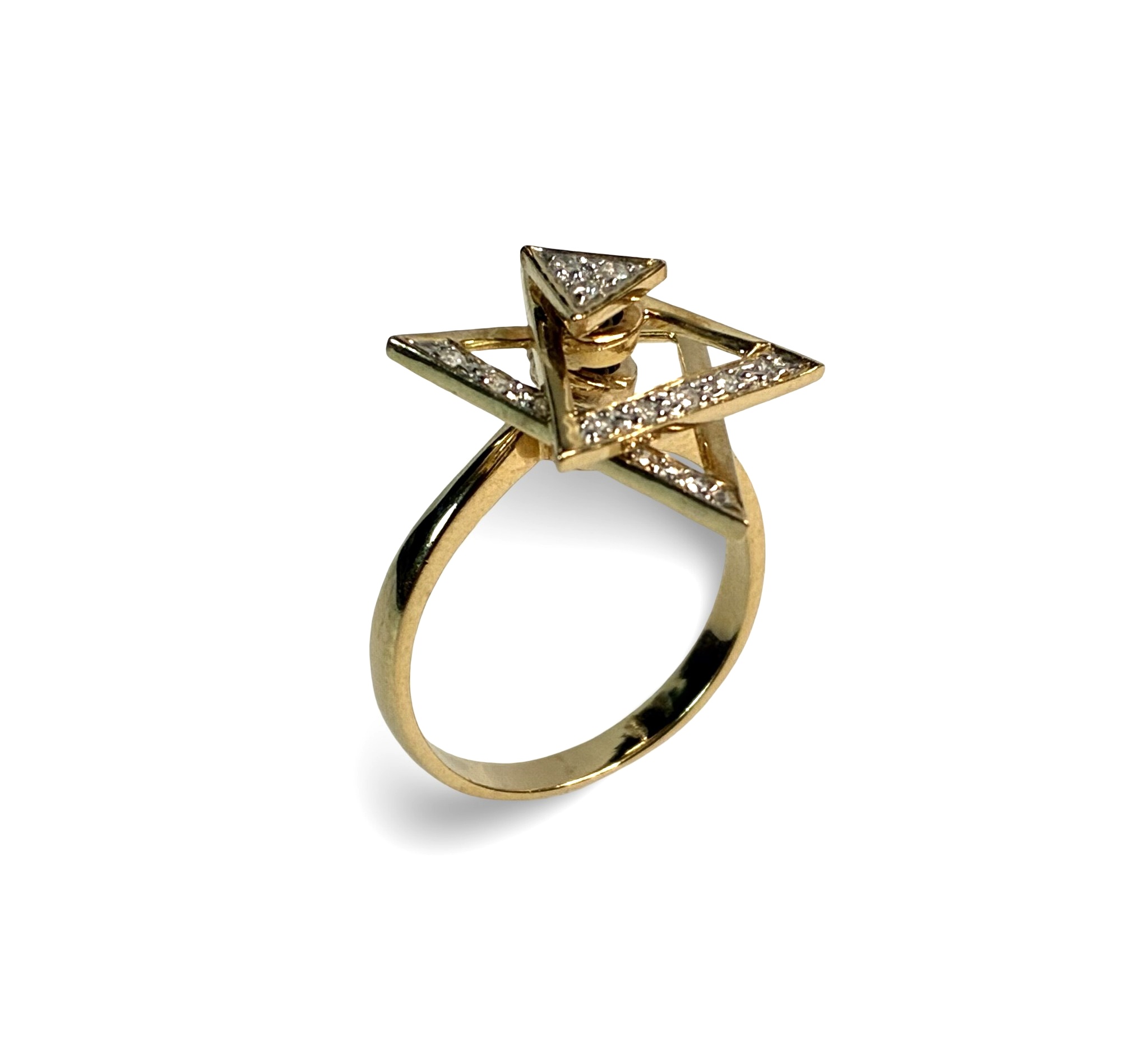 Brillant Designring - Gold 585 - RW 53 - Privatbesitz