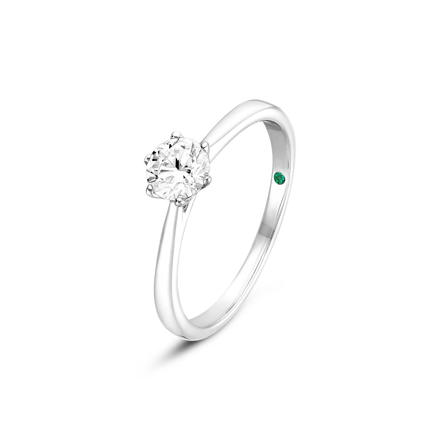 Lab Grown Diamond Solitär Ring Weißgold 585/- im Brillantschliff 0,50 ct.