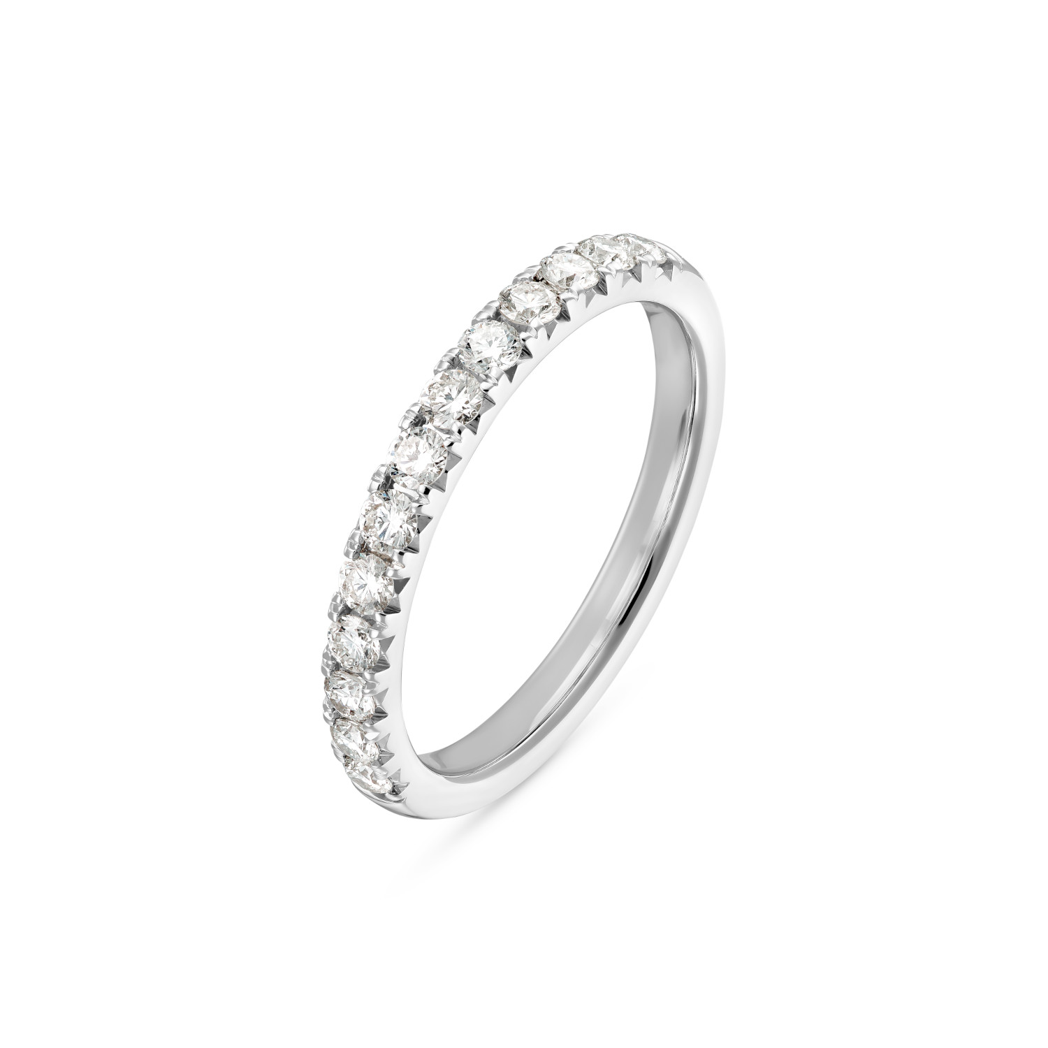 Memoire Ring Weißgold 585/- mit Brillanten zus. 0,50ct.