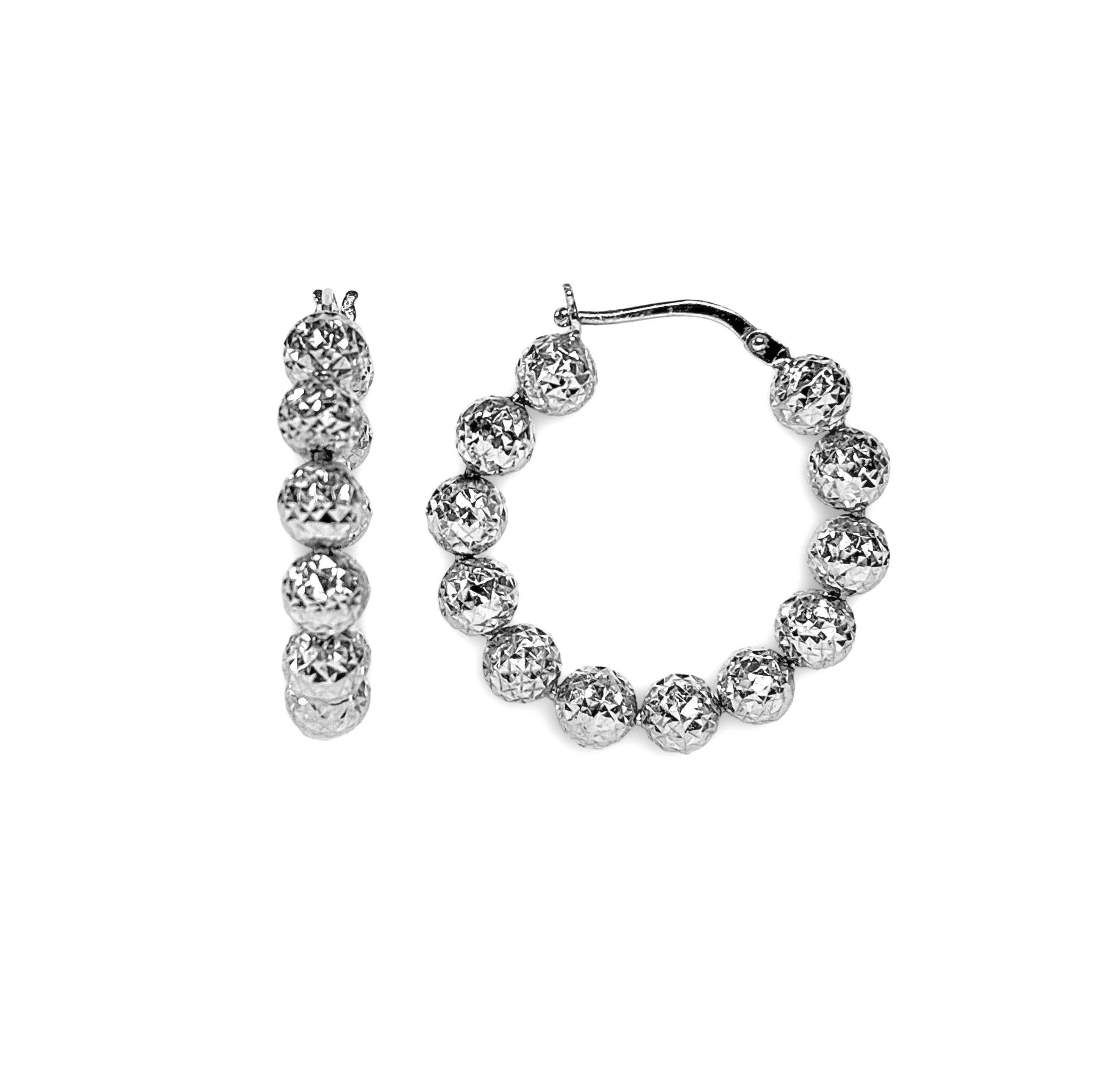 Creolen - Weißgold 750 - Durchmesser ca. 25mm - Privatbesitz