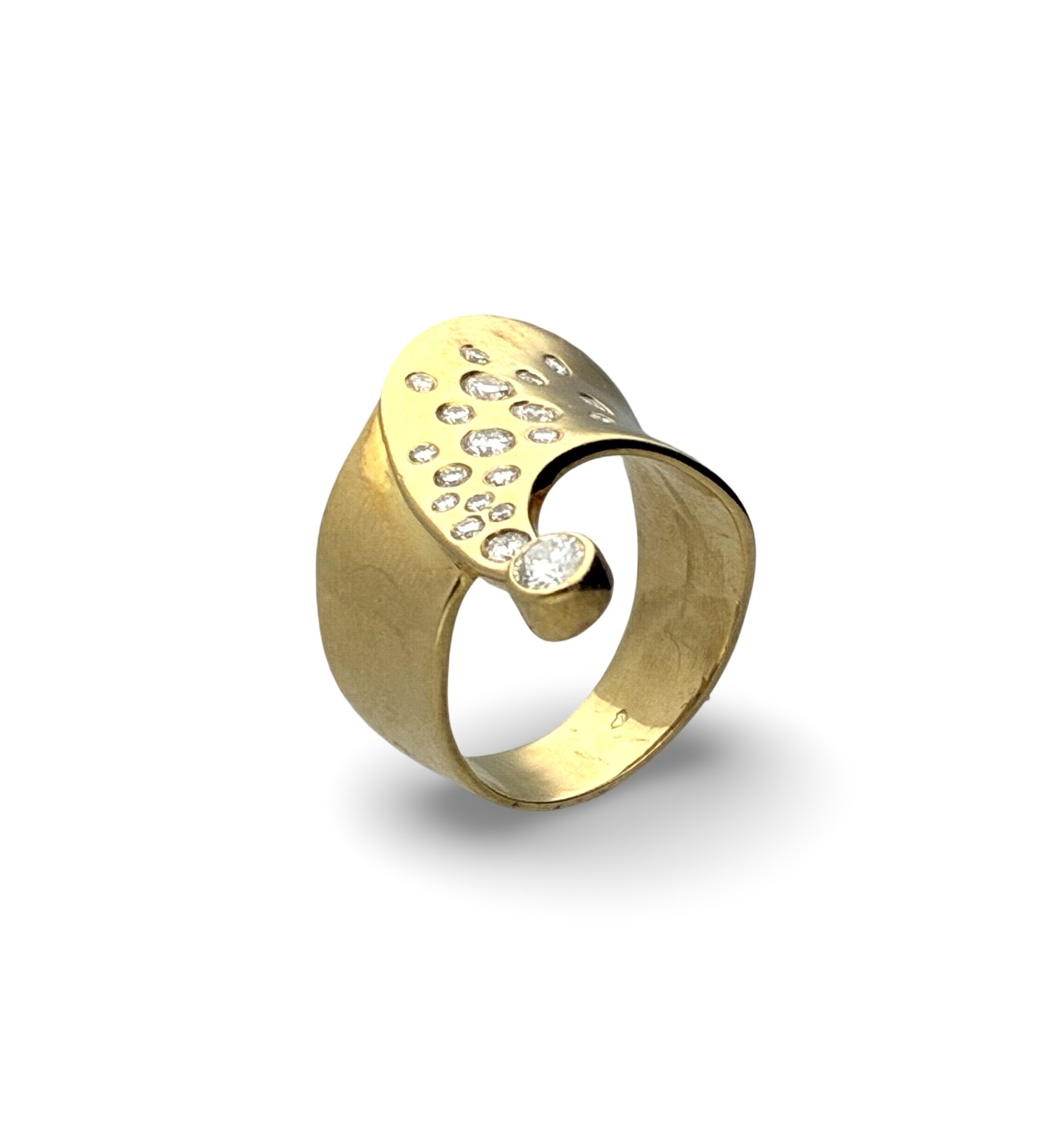 Brillant Ring "Krone" - Gold 750 - RW 56 - Privatbesitz