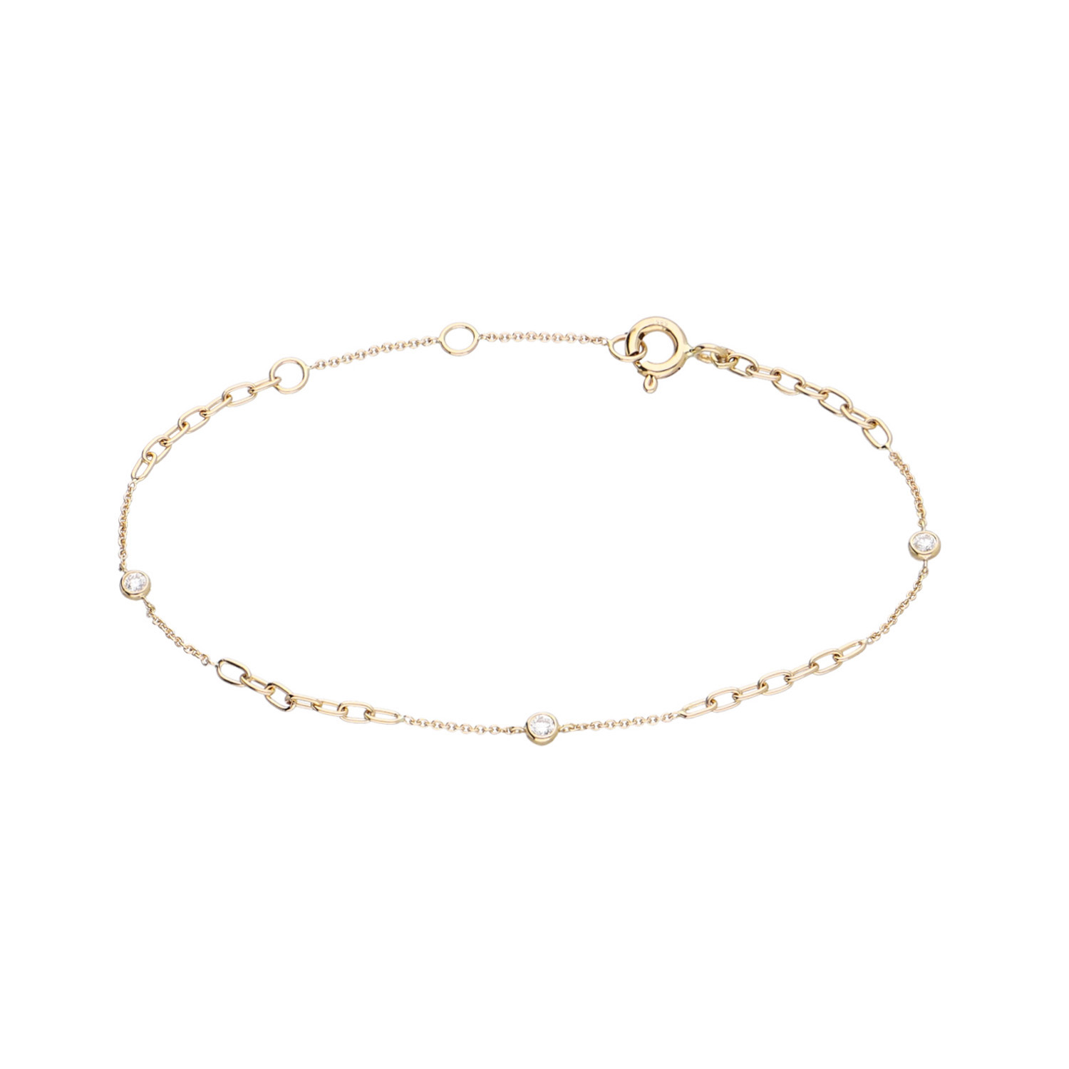 Brillant Armkette Gelbgold 585/-