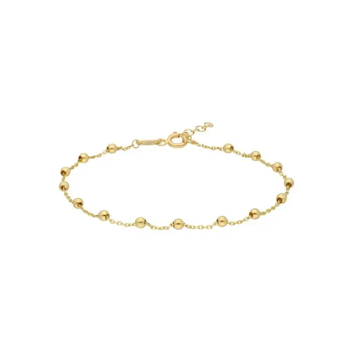 Armkette "Kügelchen" Gelbgold 585/-