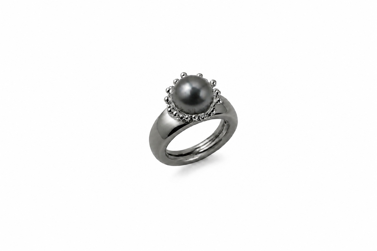 Charlotte Kopf Edelstahl mit Tahiti Perle - 10mm