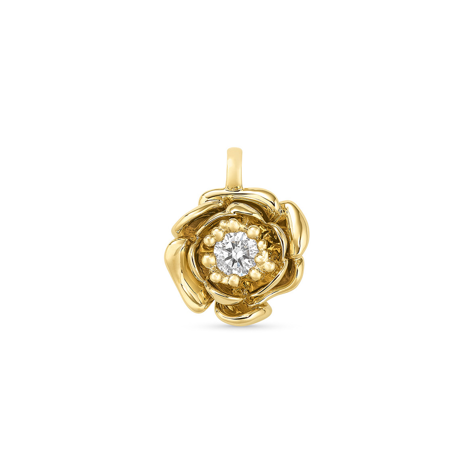 Anhänger WILDROSE Gelbgold 585/- mit Brillant