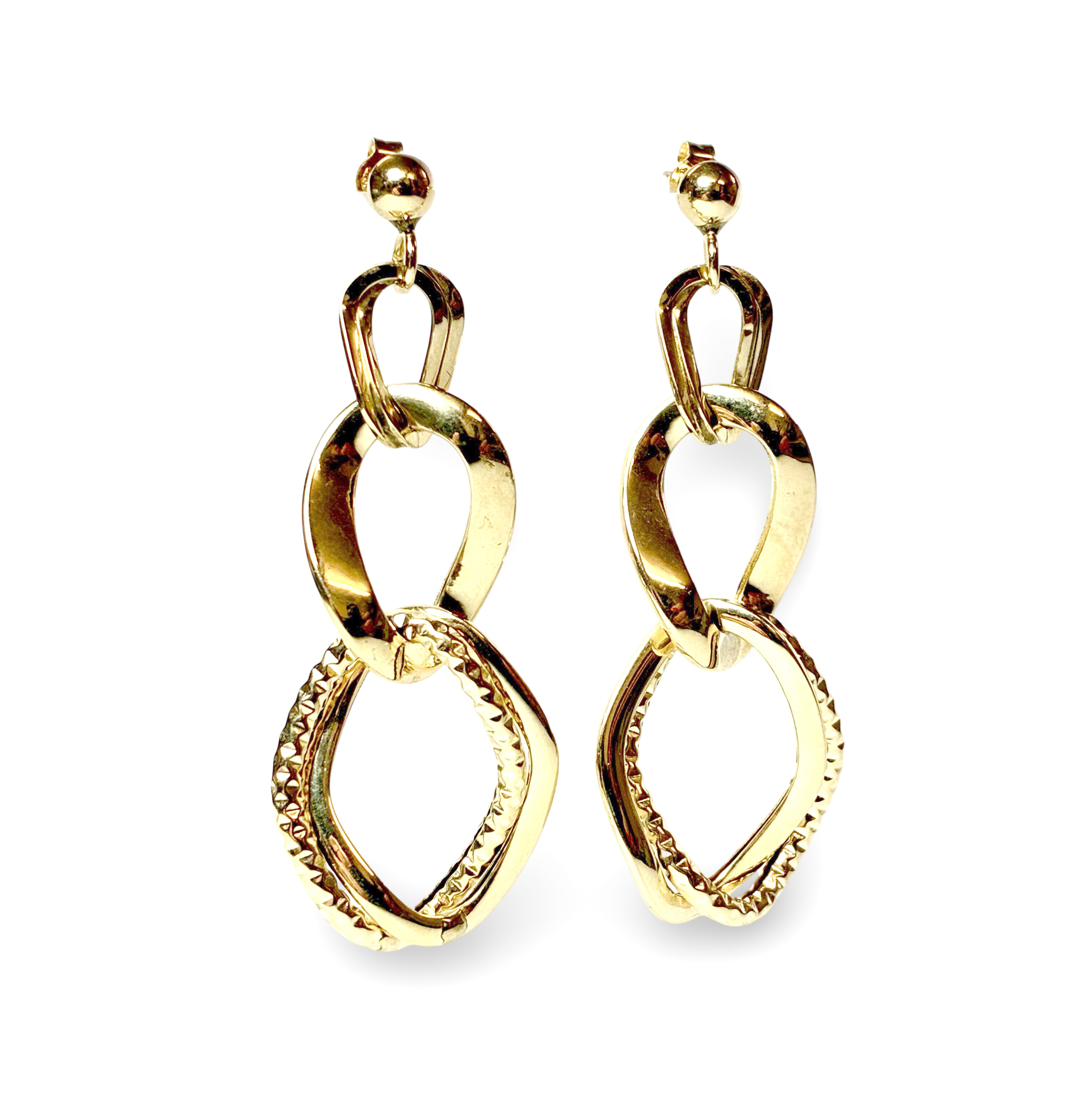 Ohrhänger - Gold 750 - Länge ca. 45mm - Privatbesitz