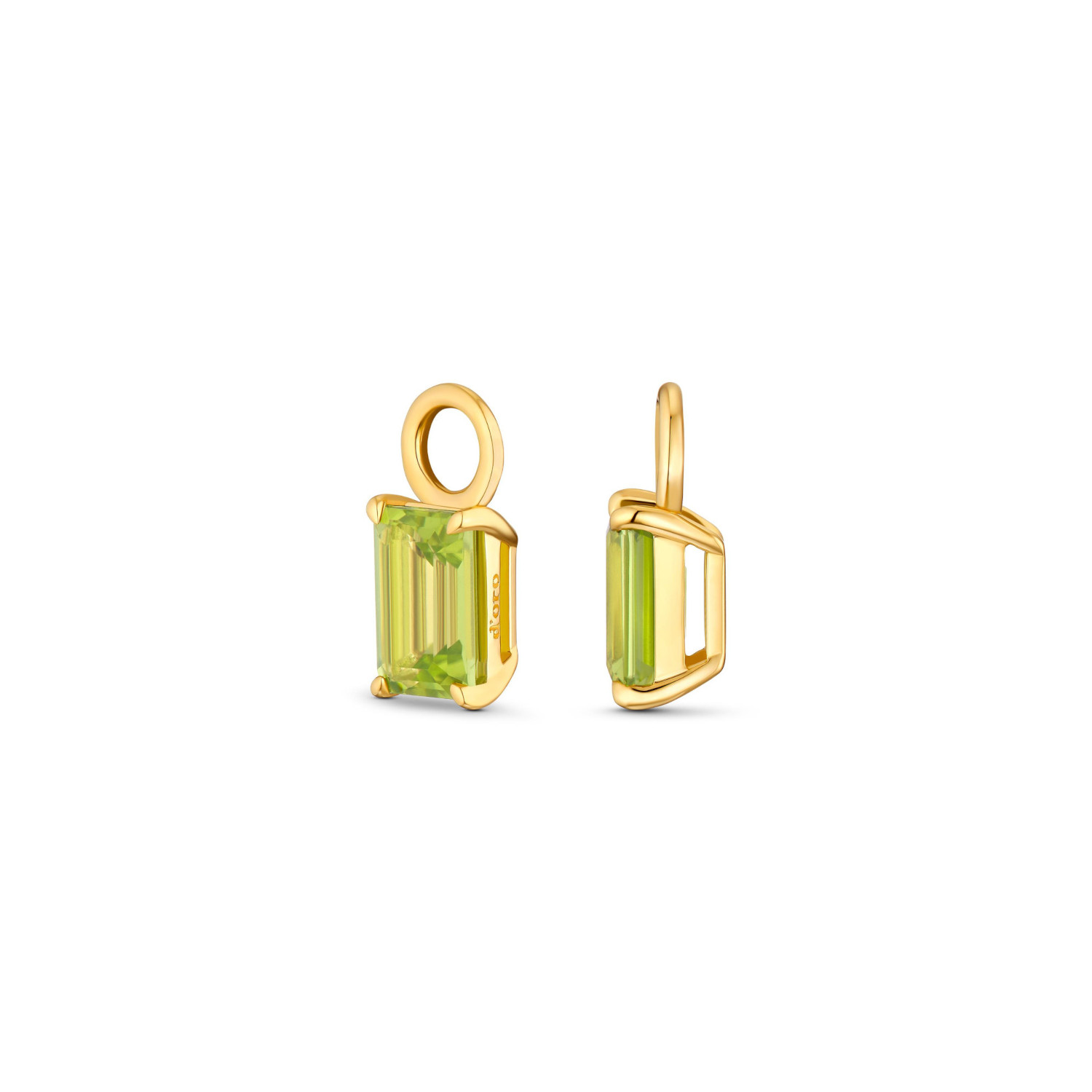 Peridot Anhänger für Creolen Gelbgold 585/-