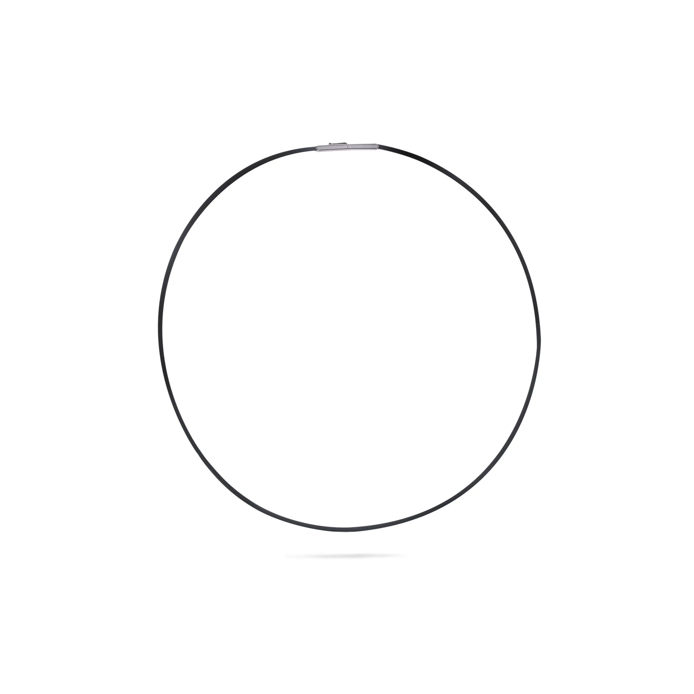 Basis Schnur Edelstahl 1,6mm mit schwarzem Silikon