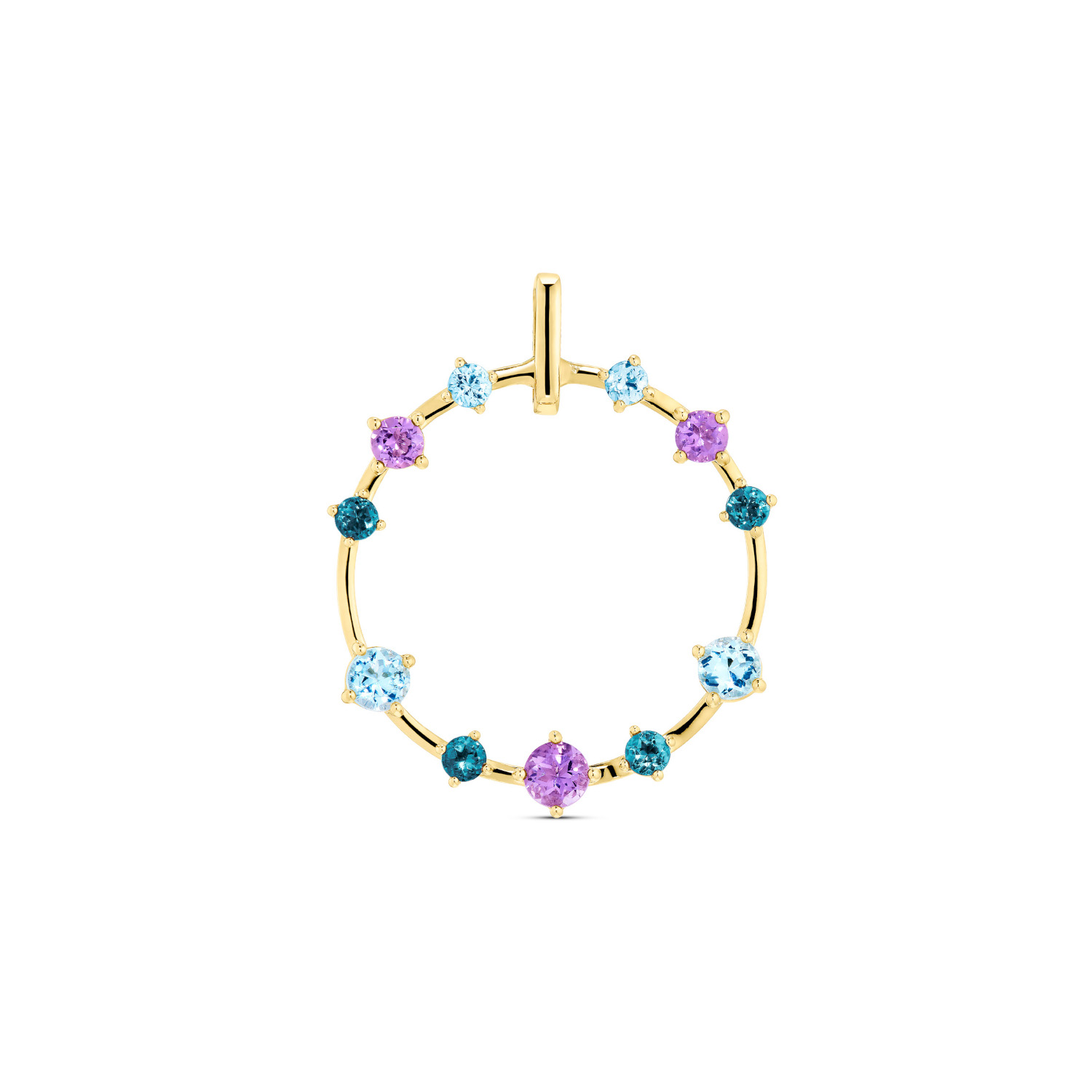 Topas Amethyst Anhänger Gelbgold 585/-