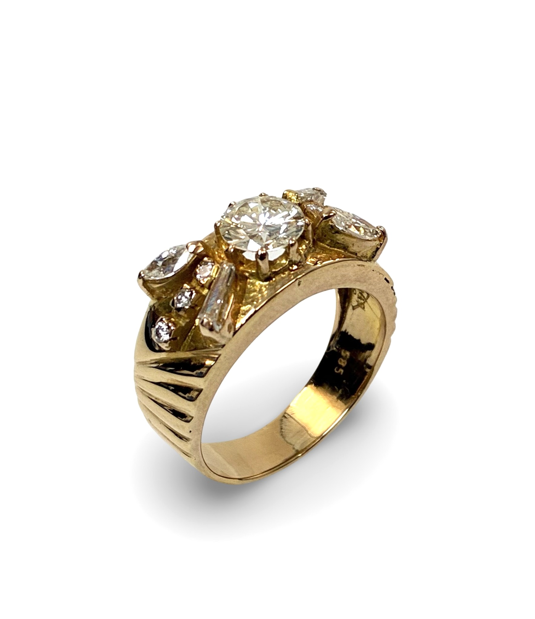 Brillant Diamantring - Gold 585 - RW 59 - Privatbesitz