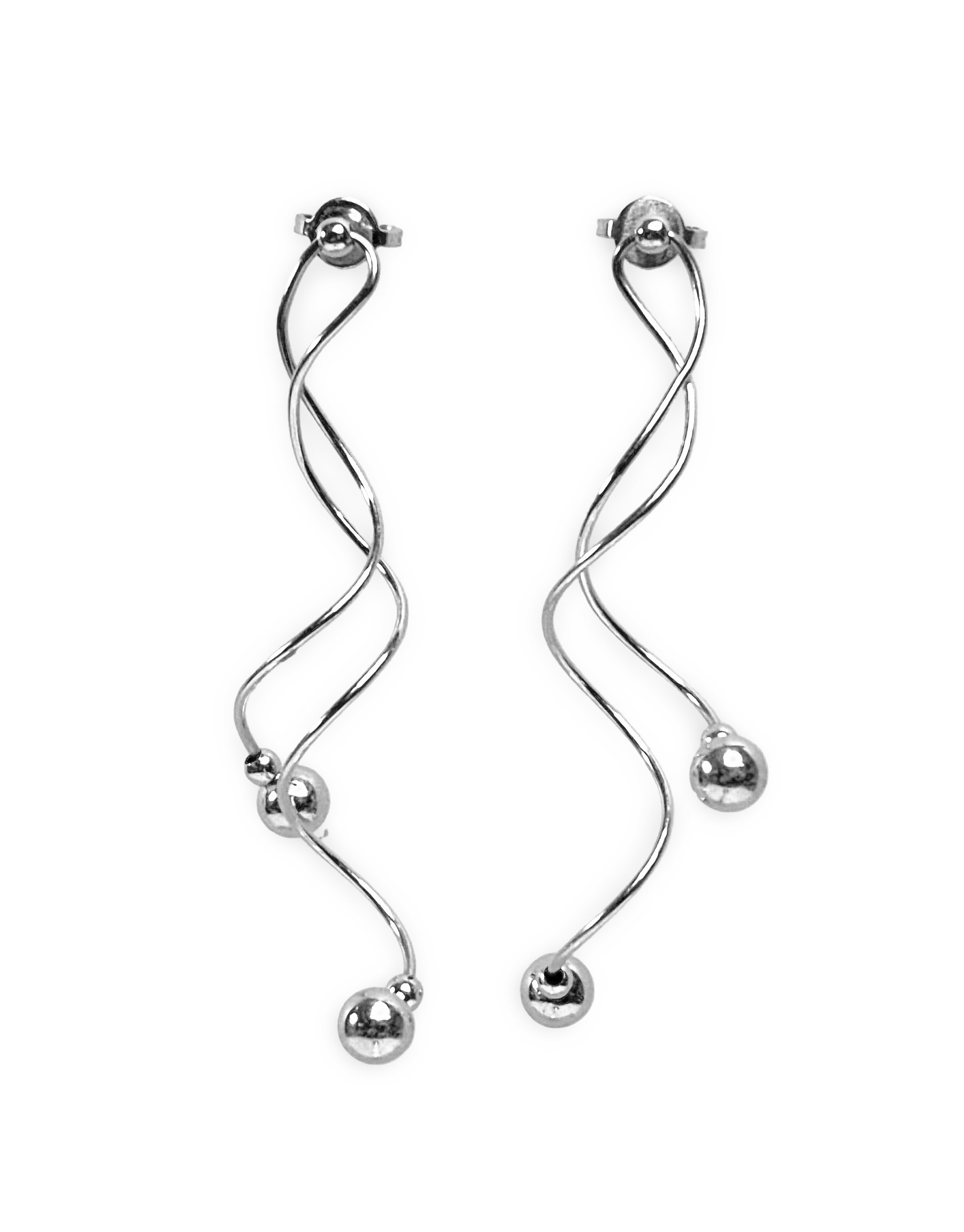 Ohrhänger - Weißgold 750 - Länge ca. 55mm - Privatbesitz