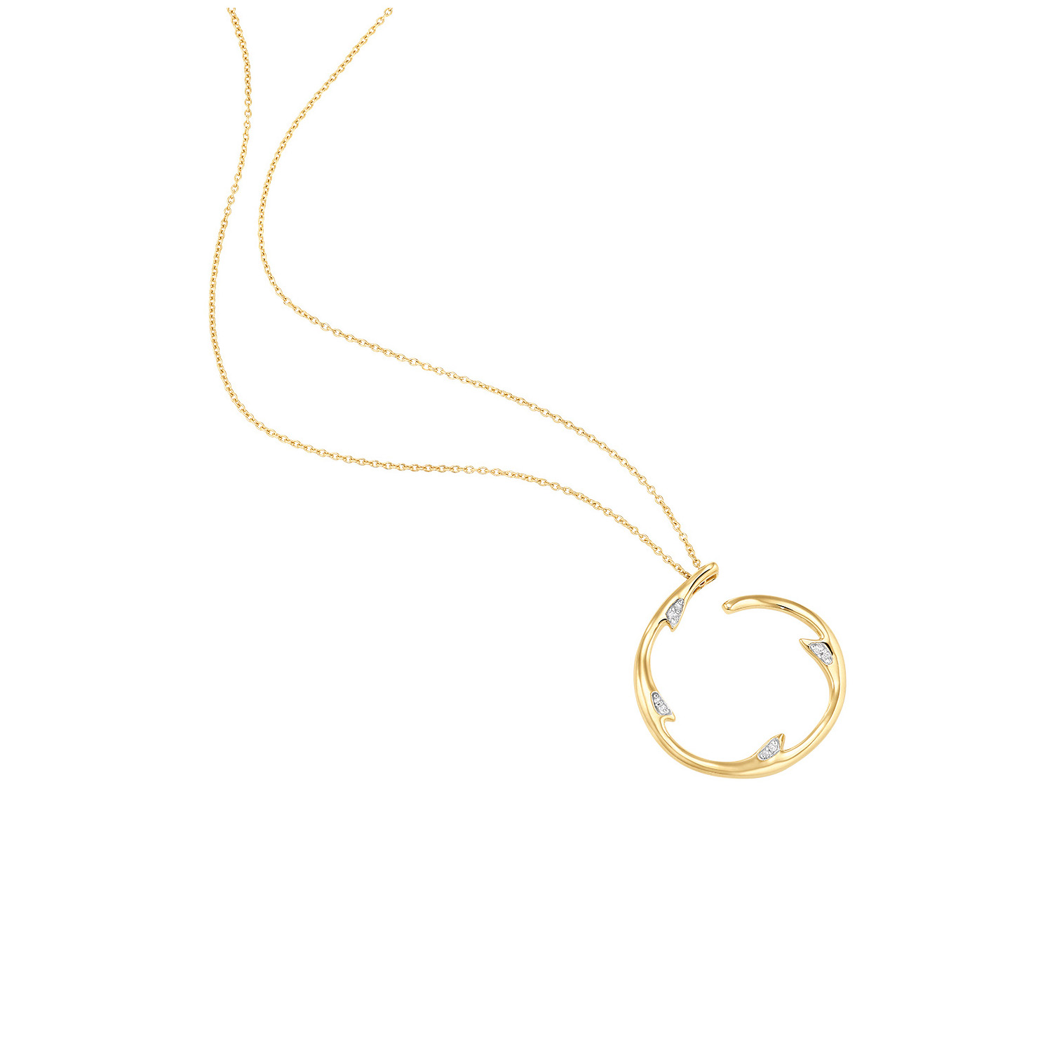 Brillant Collier "Untamed Rose" Gelbgold 585/-