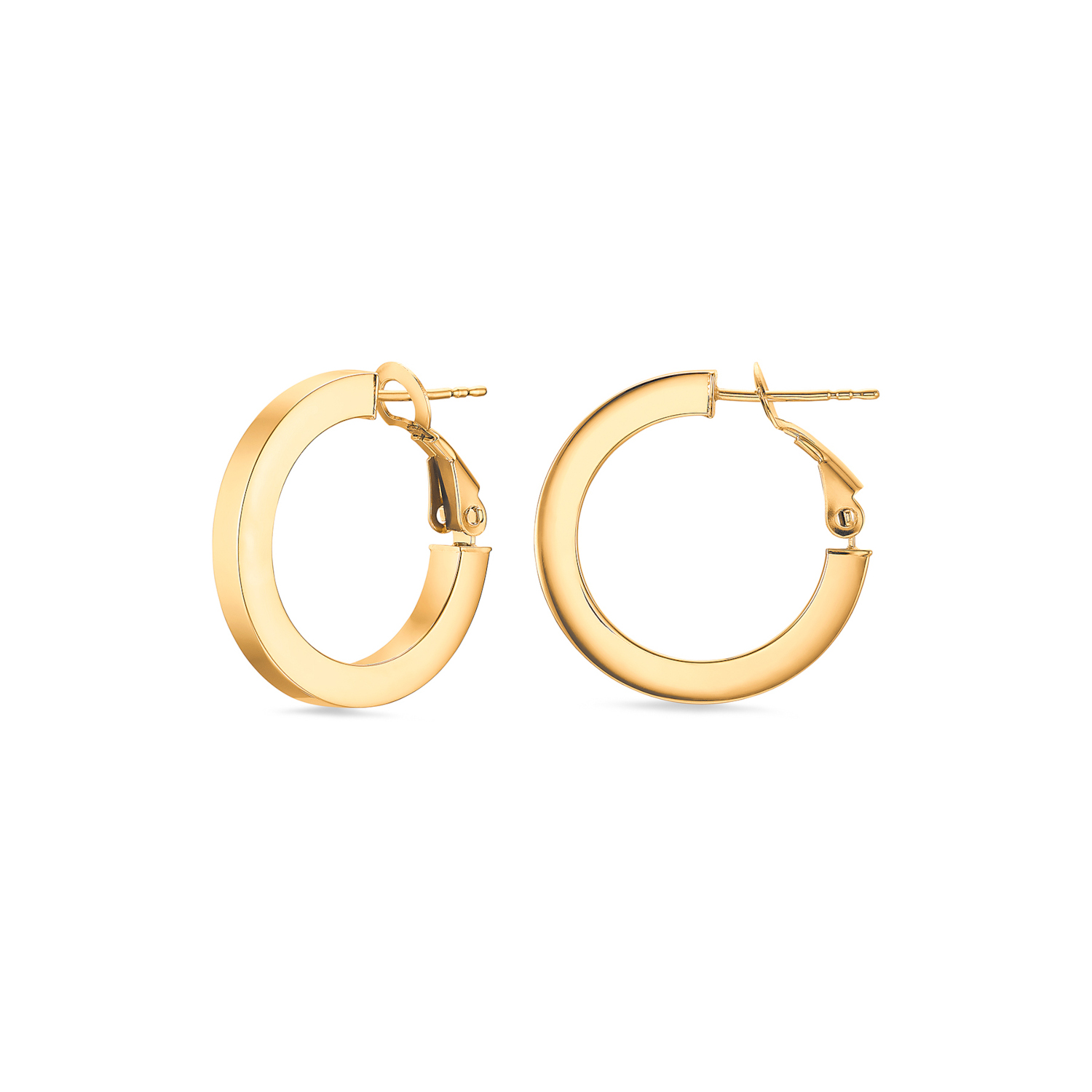 Creolen Gelbgold 585/- Profil kantig