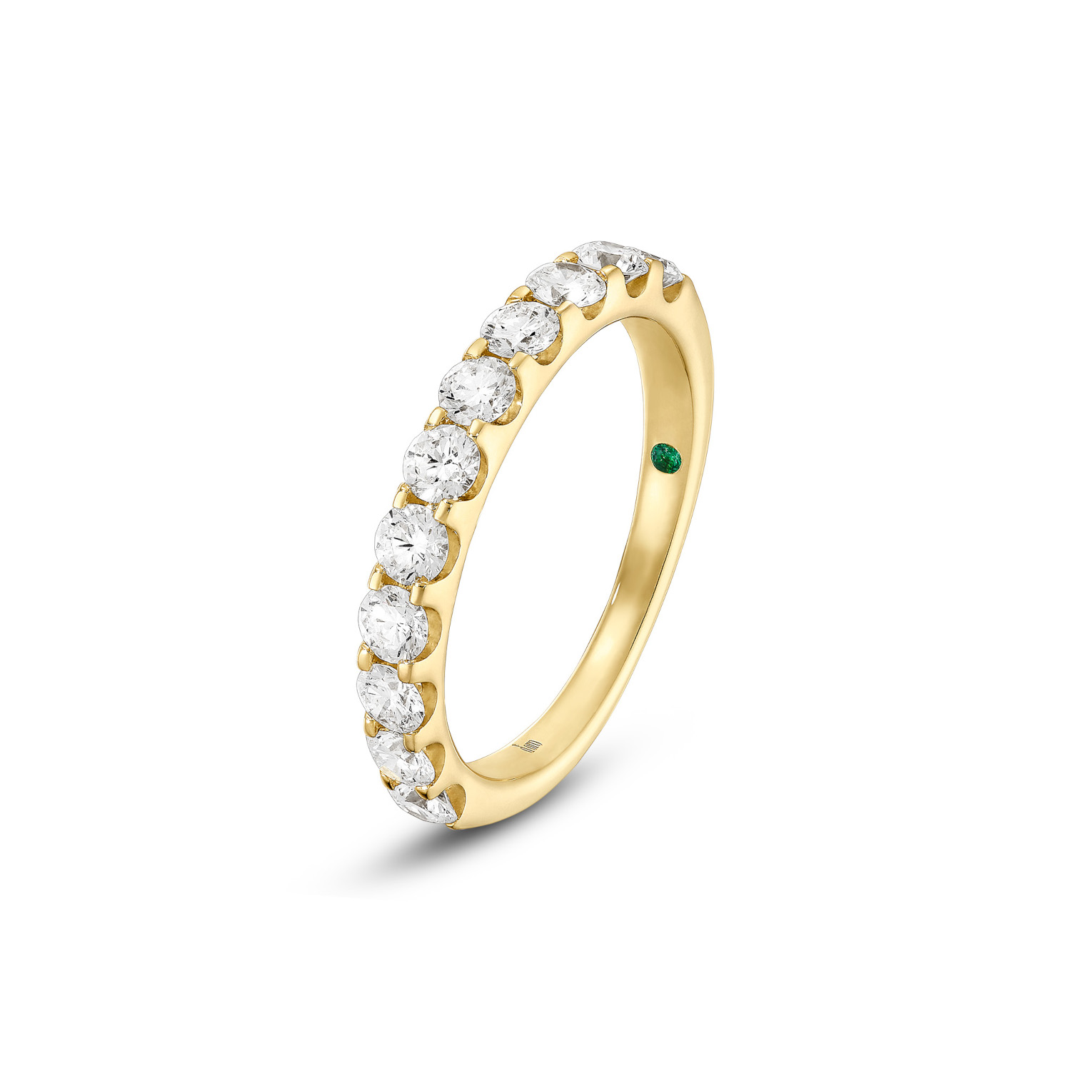 Lab Grown Diamond Memoirering Gelbgold 585/- im Brillantschliff zus. 1,00 ct