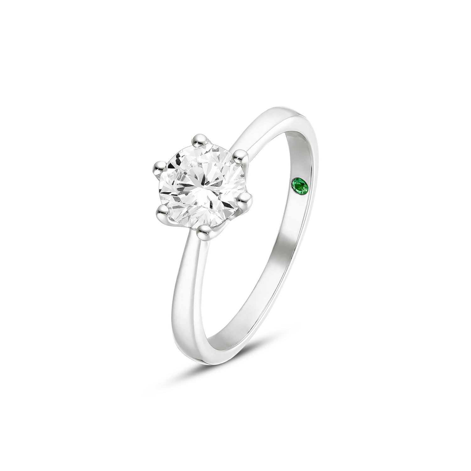 Lab Grown Diamond Solitär Ring Weißgold 585/- im Brillantschliff 1,00 ct