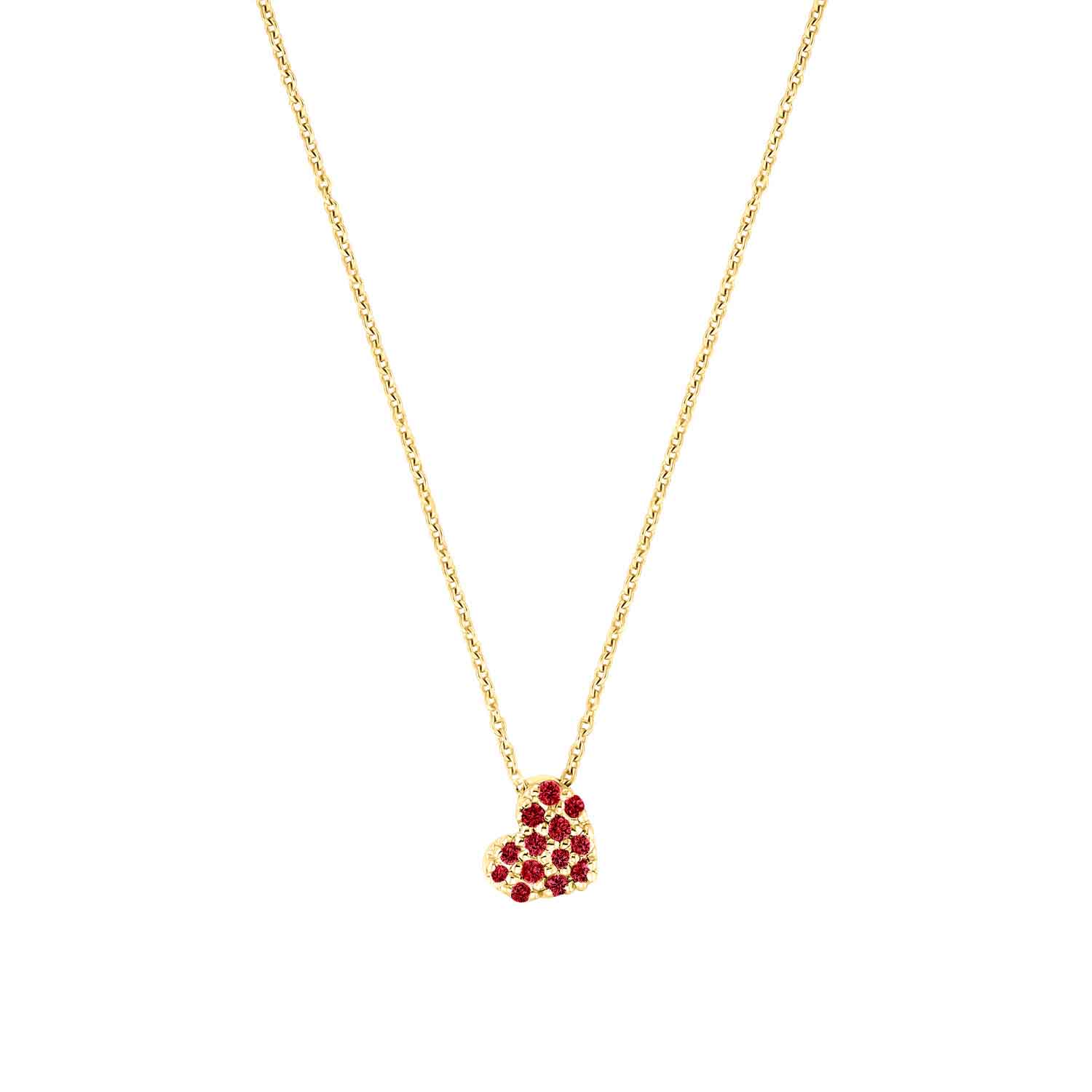 Rubin Collier "Herz" Gelbgold 585/-