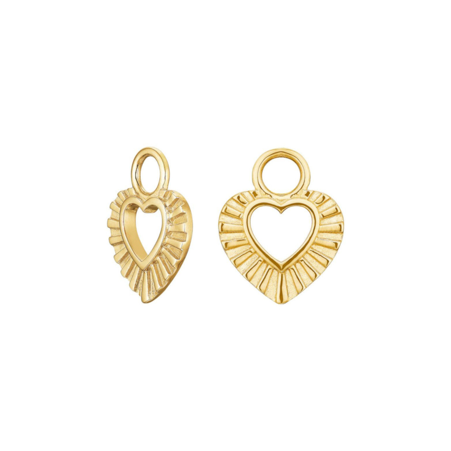 Anhänger für Creolen "Herz" Gelbgold 585/-