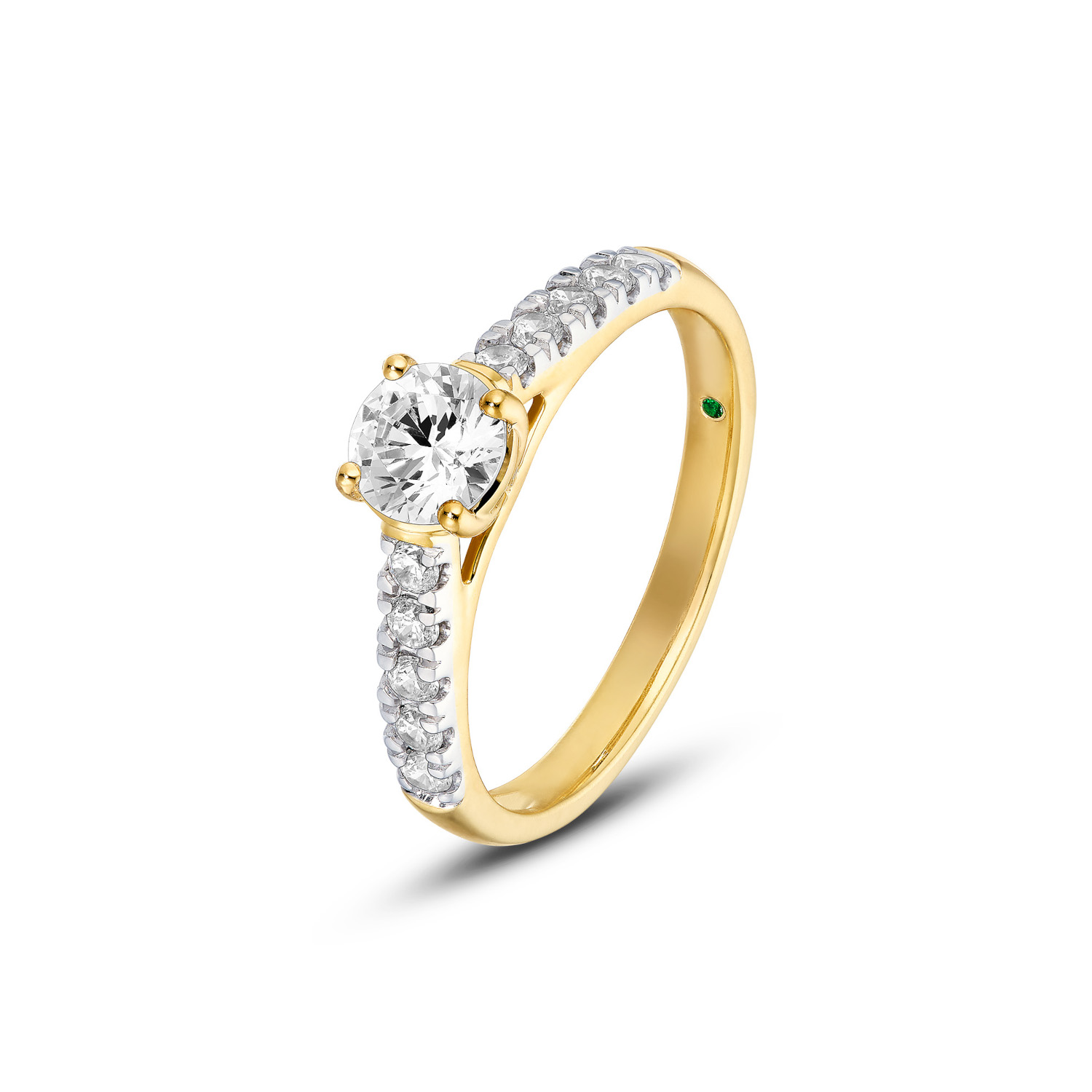 Lab Grown Diamond Ring Gelbgold 585/- im Brillantschliff zus. 1,00 ct.