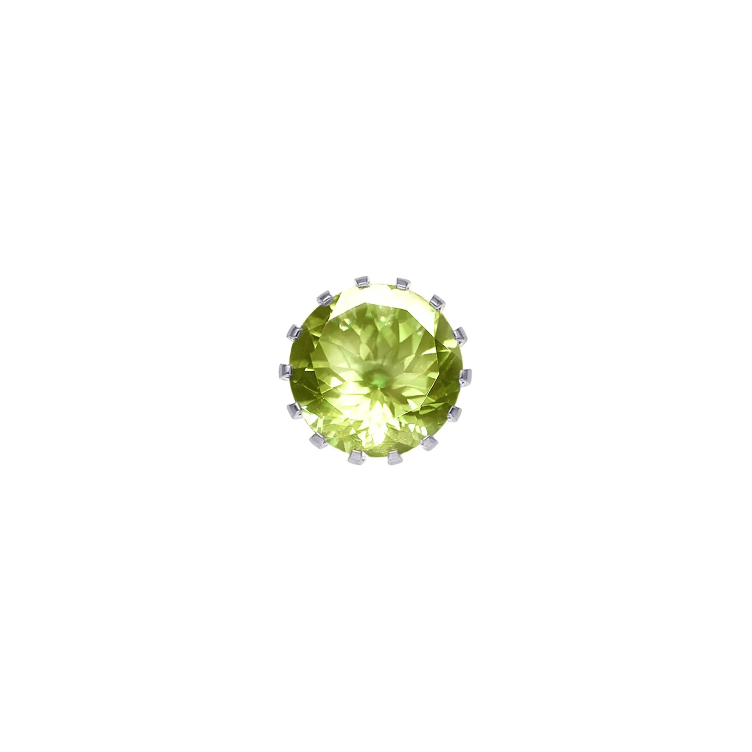 Charlotte Kopf CROWN Edelstahl mit Peridot