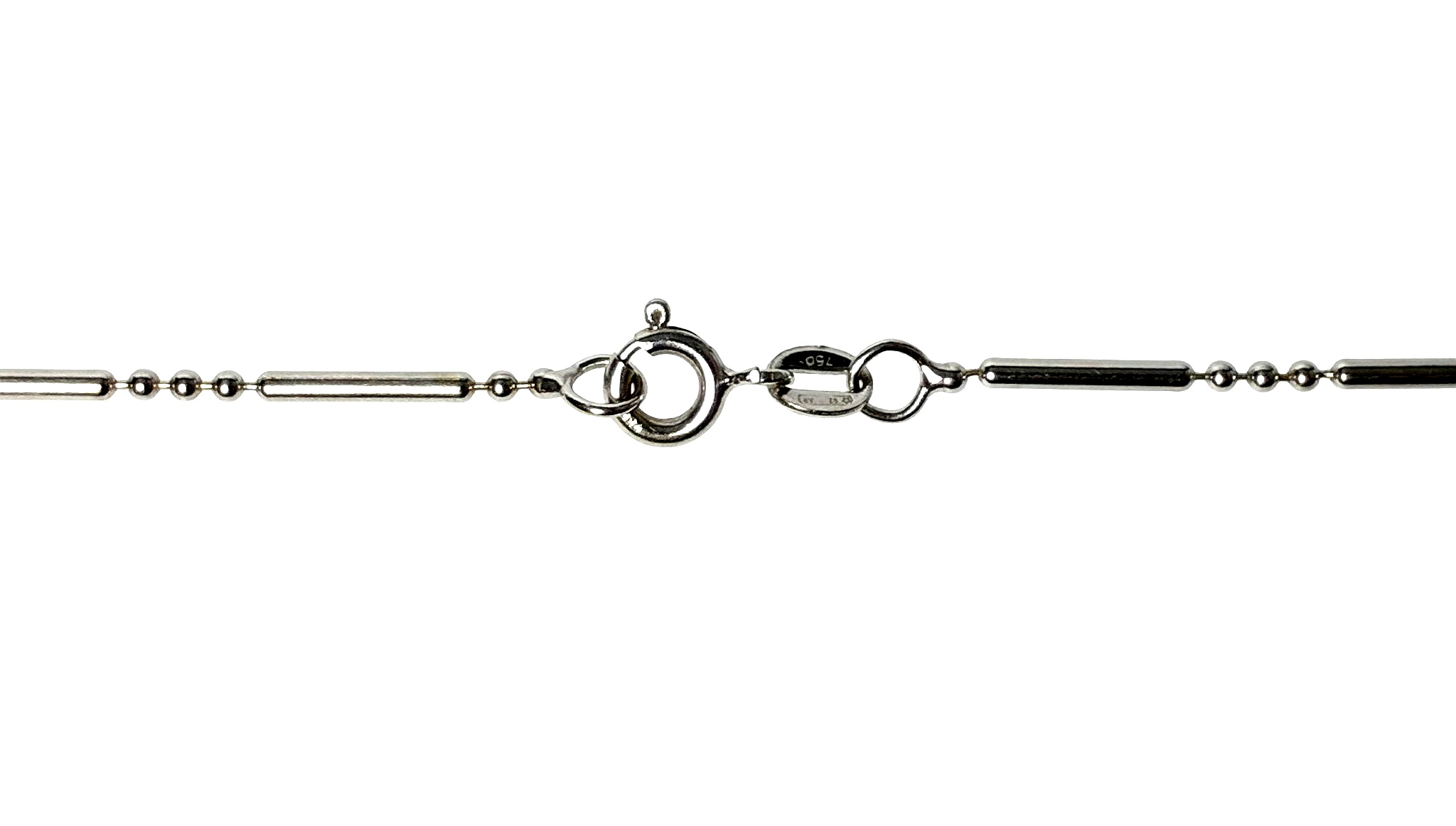Collier - Weißgold 750 - Länge ca. 43,5cm - Privatbesitz