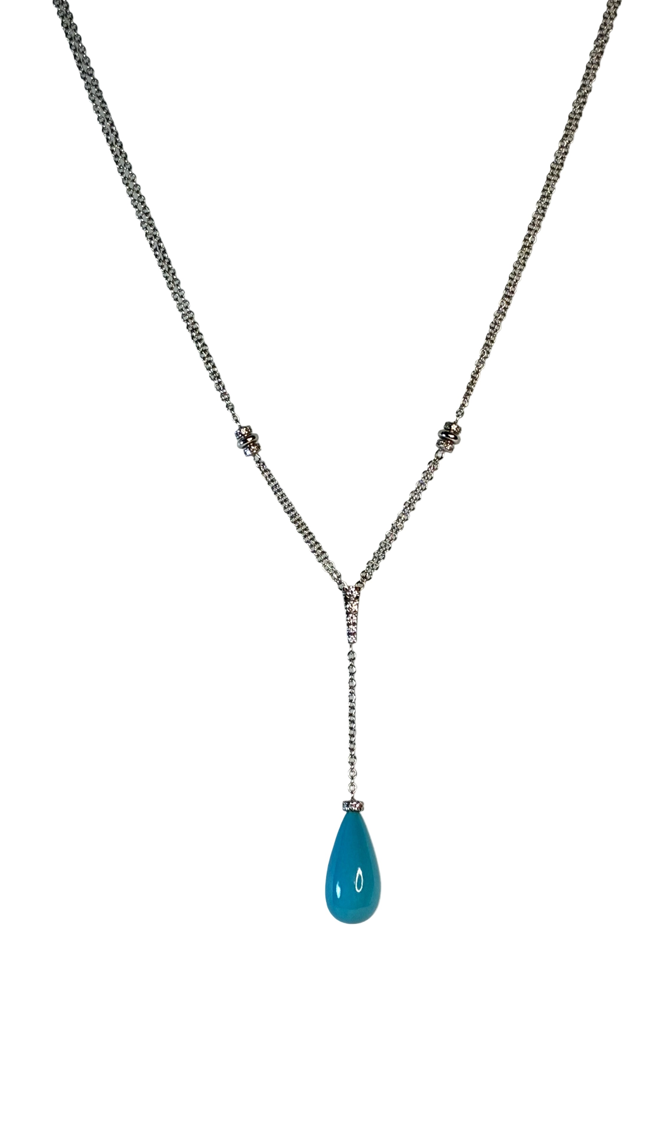 SALVINI Brillantcollier - Weißgold 750 - Innenlänge ca. 42cm - Privatbesitz