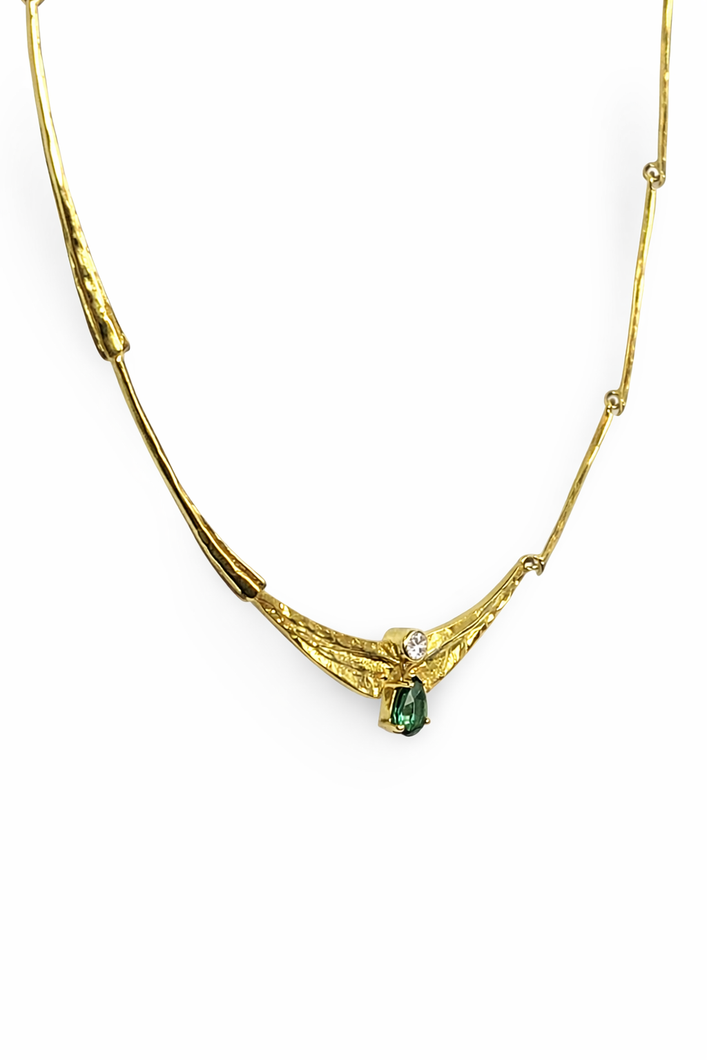 Brillant Collier - Gold 585 - Länge ca. 45 cm - Privatbesitz