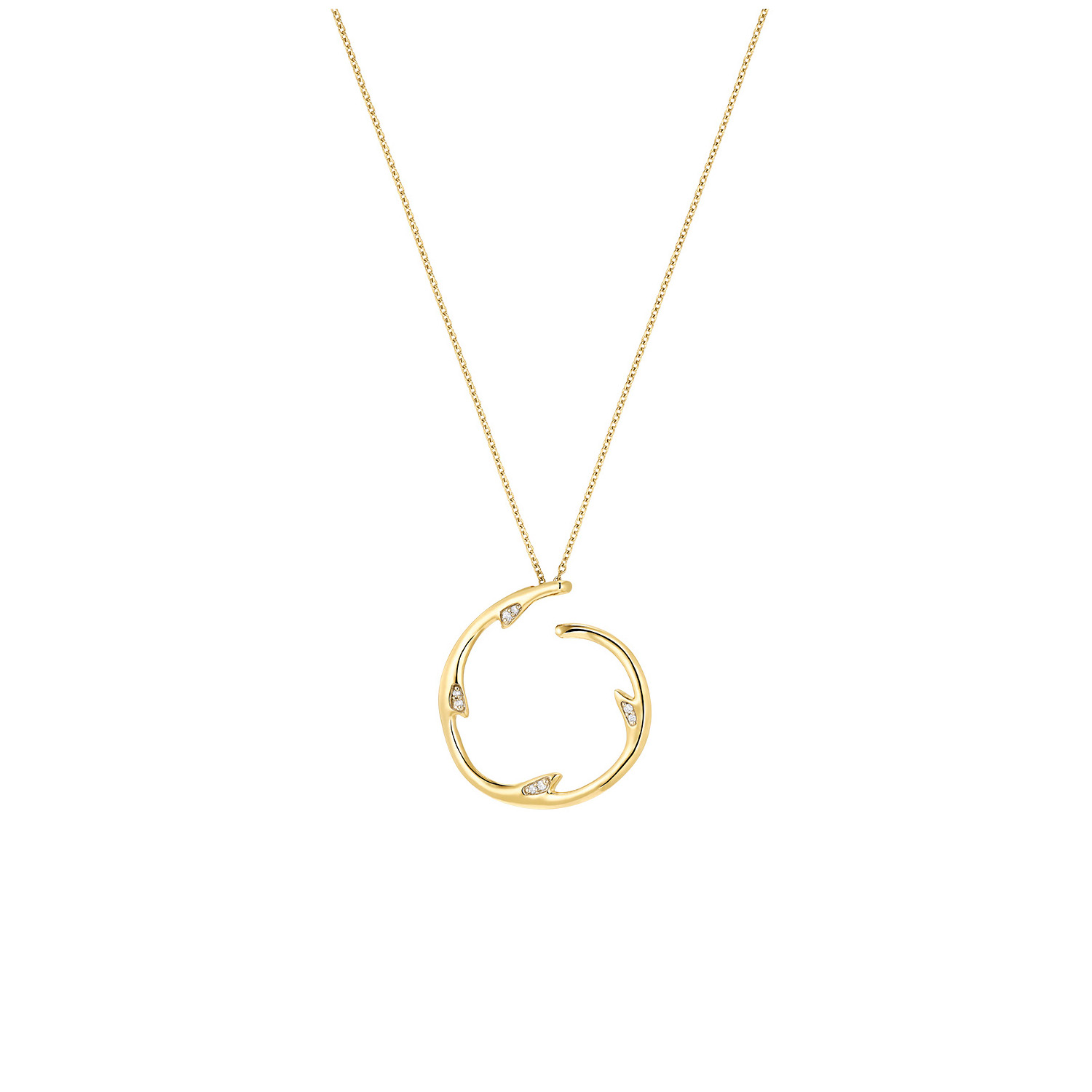 Brillant Collier "Untamed Rose" Gelbgold 585/-