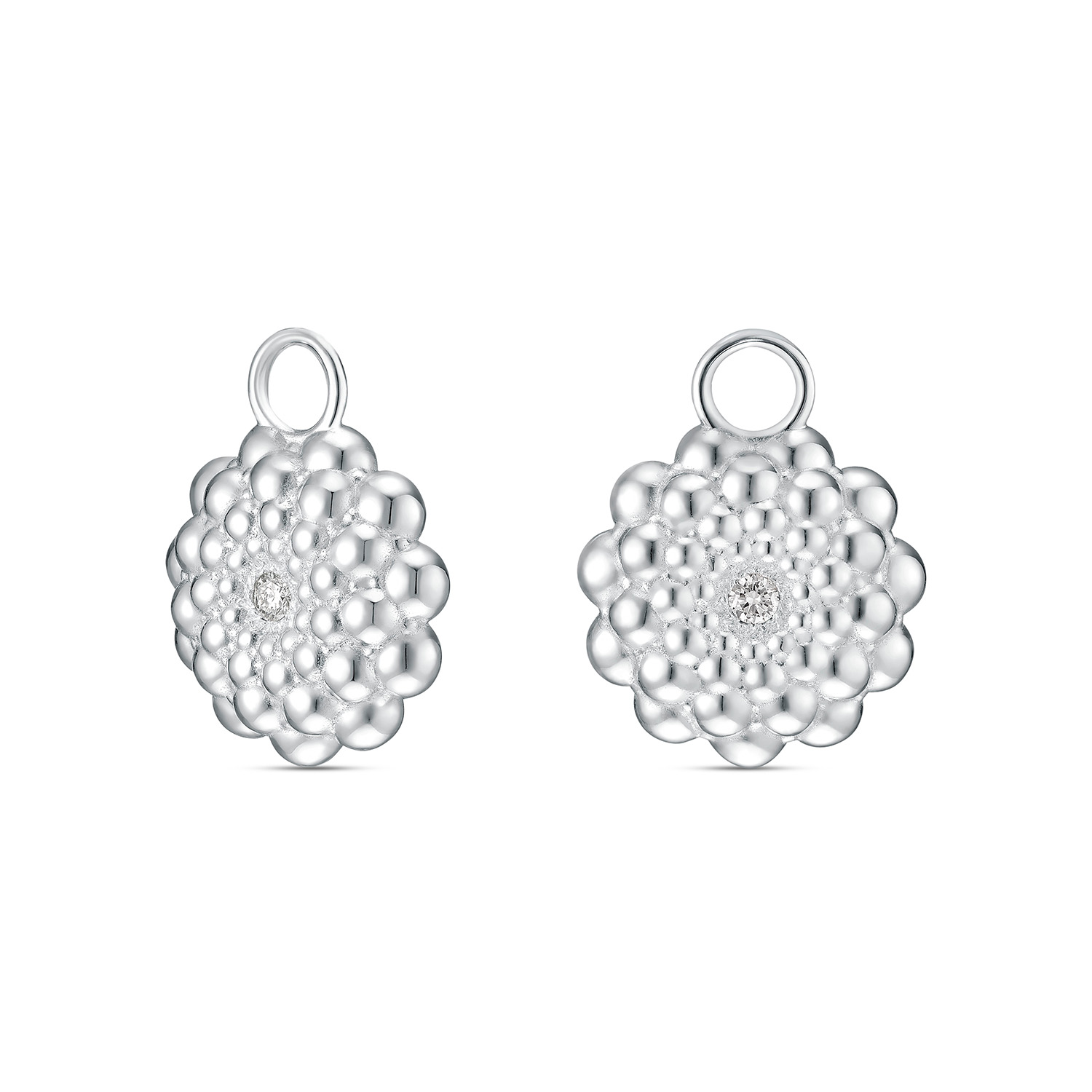 Ear Candy BUBBLES - groß - Sterlingsilber mit Brillant