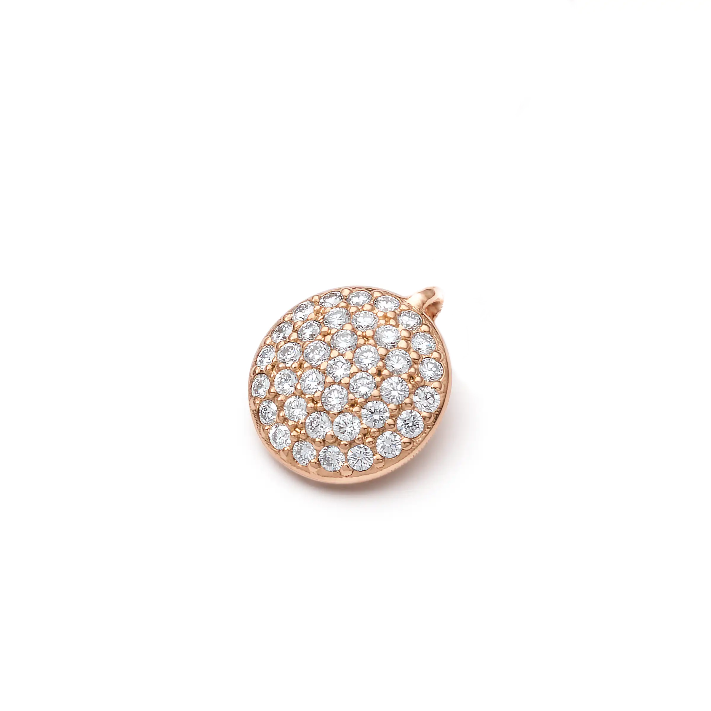 Anhänger GLANZLICHTER PAVÉ groß Rotgold 585/- mit Brillanten