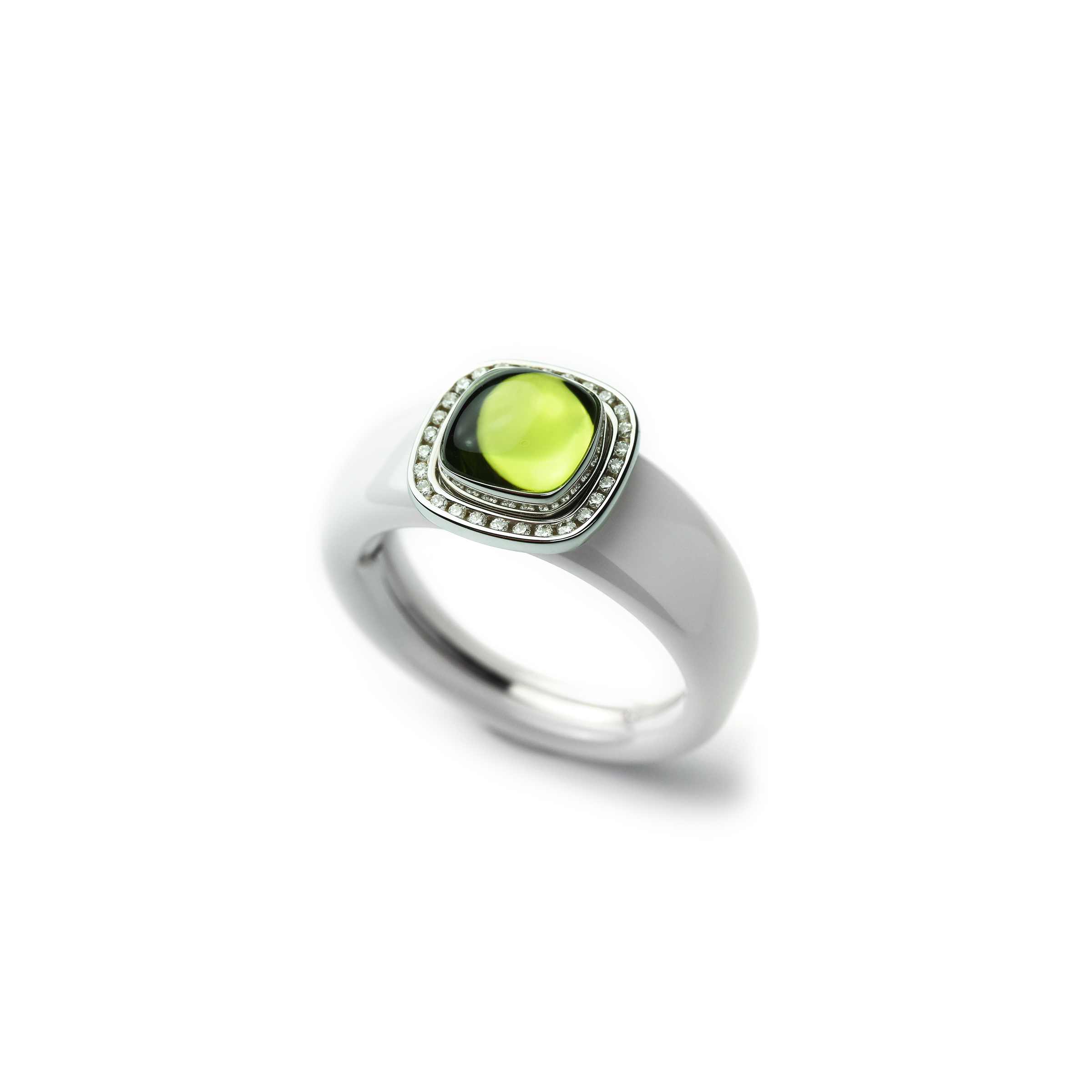 Charlotte Kopf PIAZZA Weißgold 585/- mit Peridot