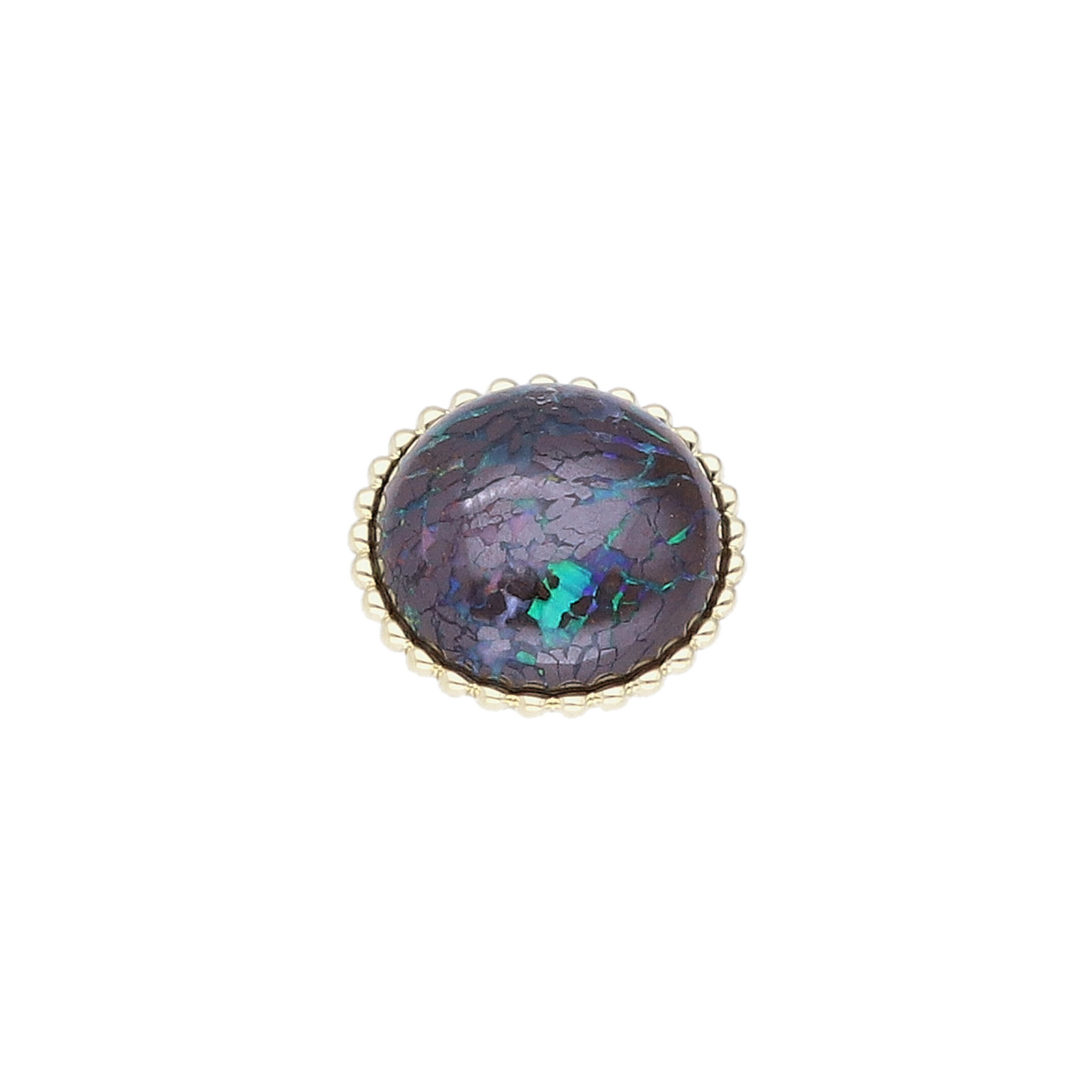 Charlotte Kopf KUGELKREIS 750/- Gelbgold mit Boulder-Opal