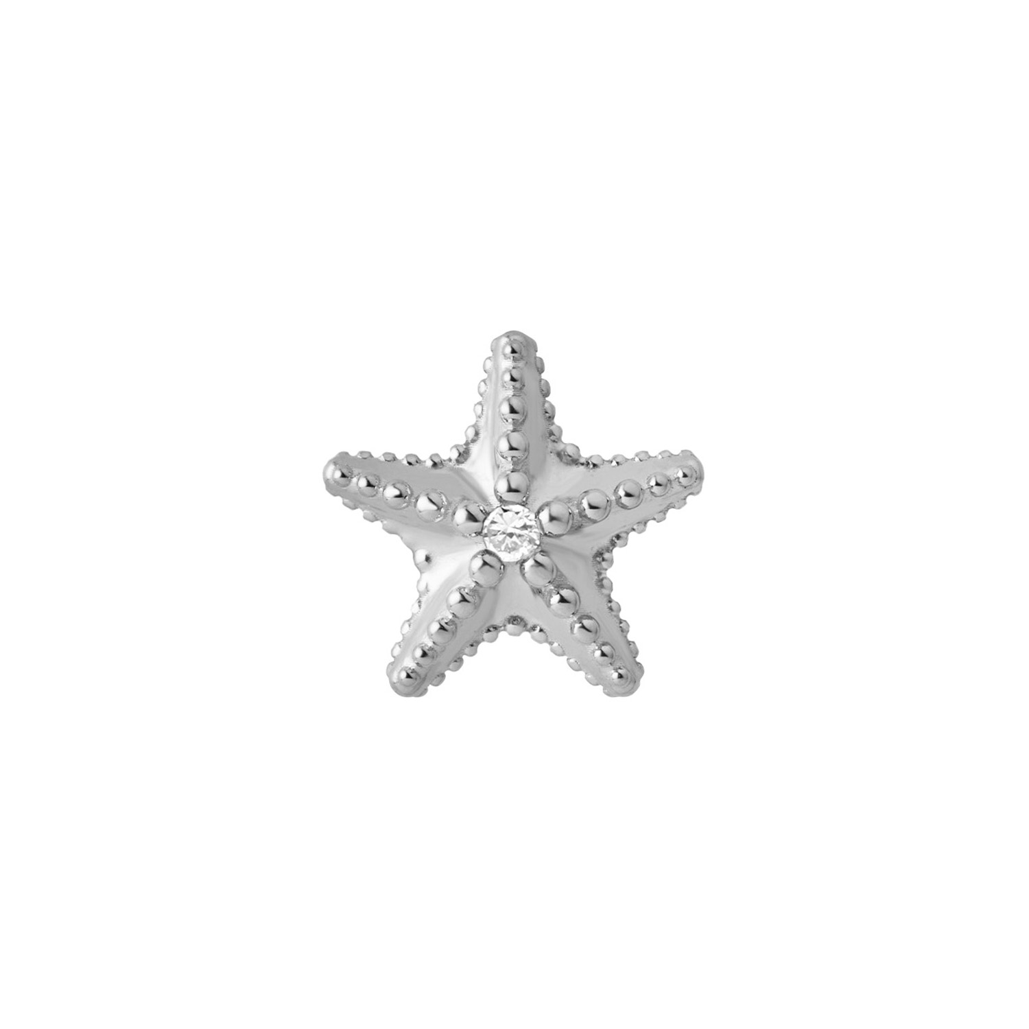 Charlotte Kopf STARFISH Sterlingsilber rhodiniert mit Labgrown Diamant