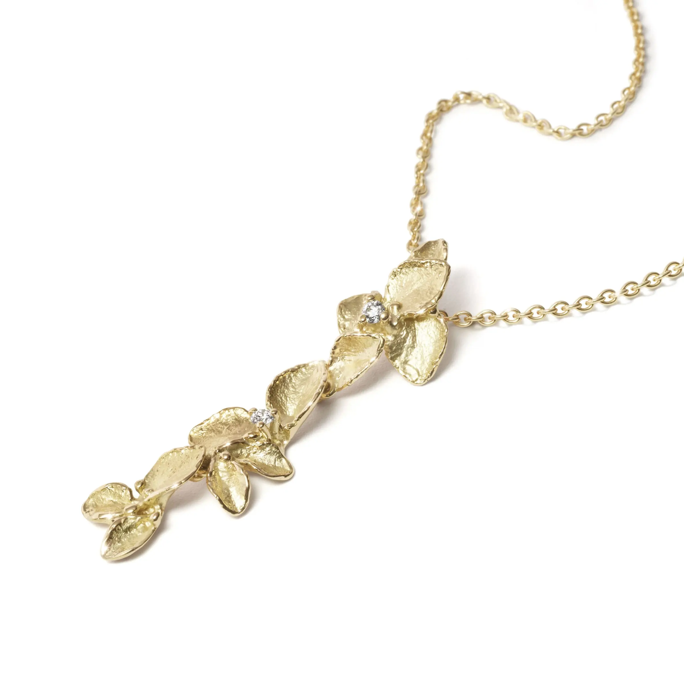 Anhänger WINDSPIEL Gelbgold 750/- mit Brillanten