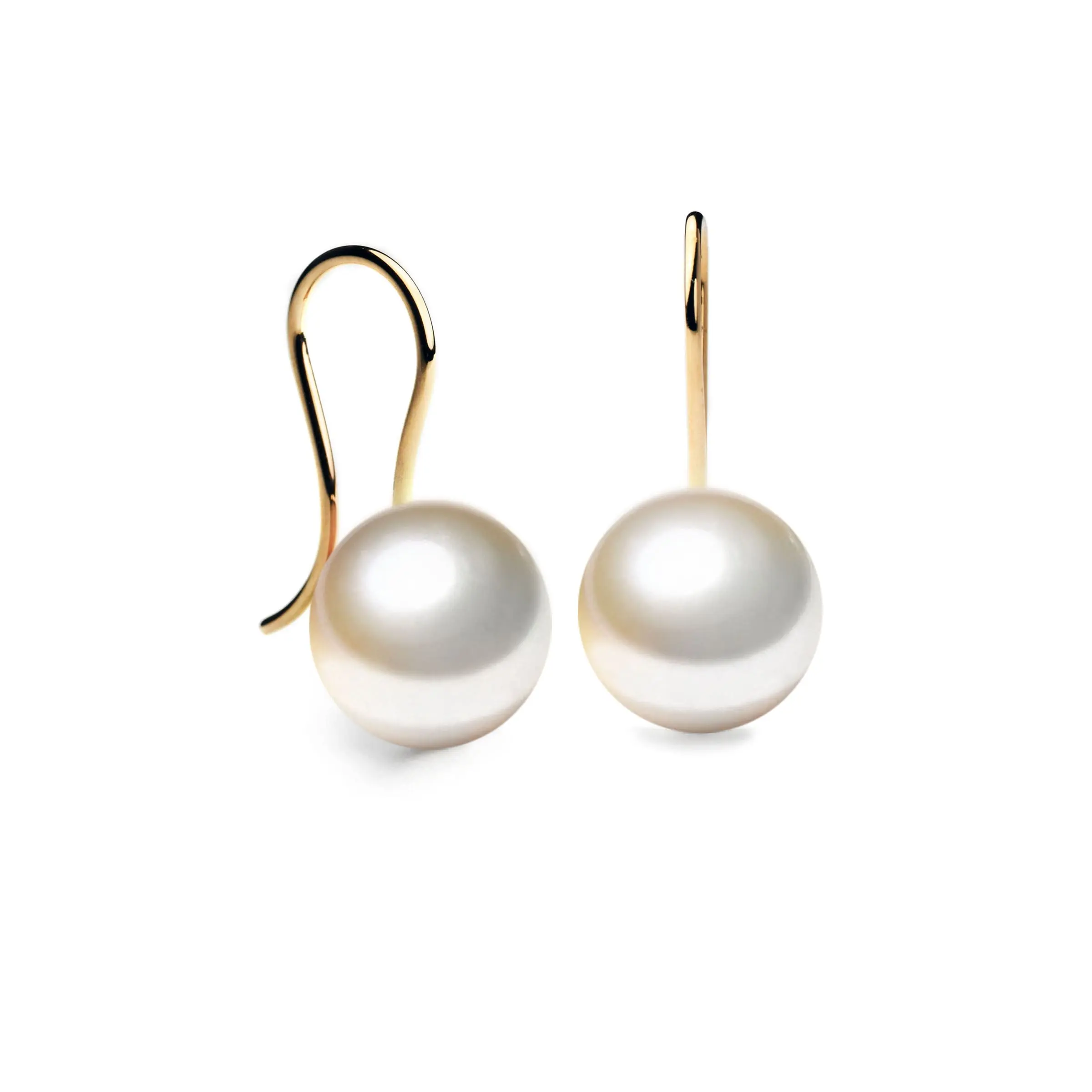 Basis Ohrhänger Gelbgold mit Süßwasserperle