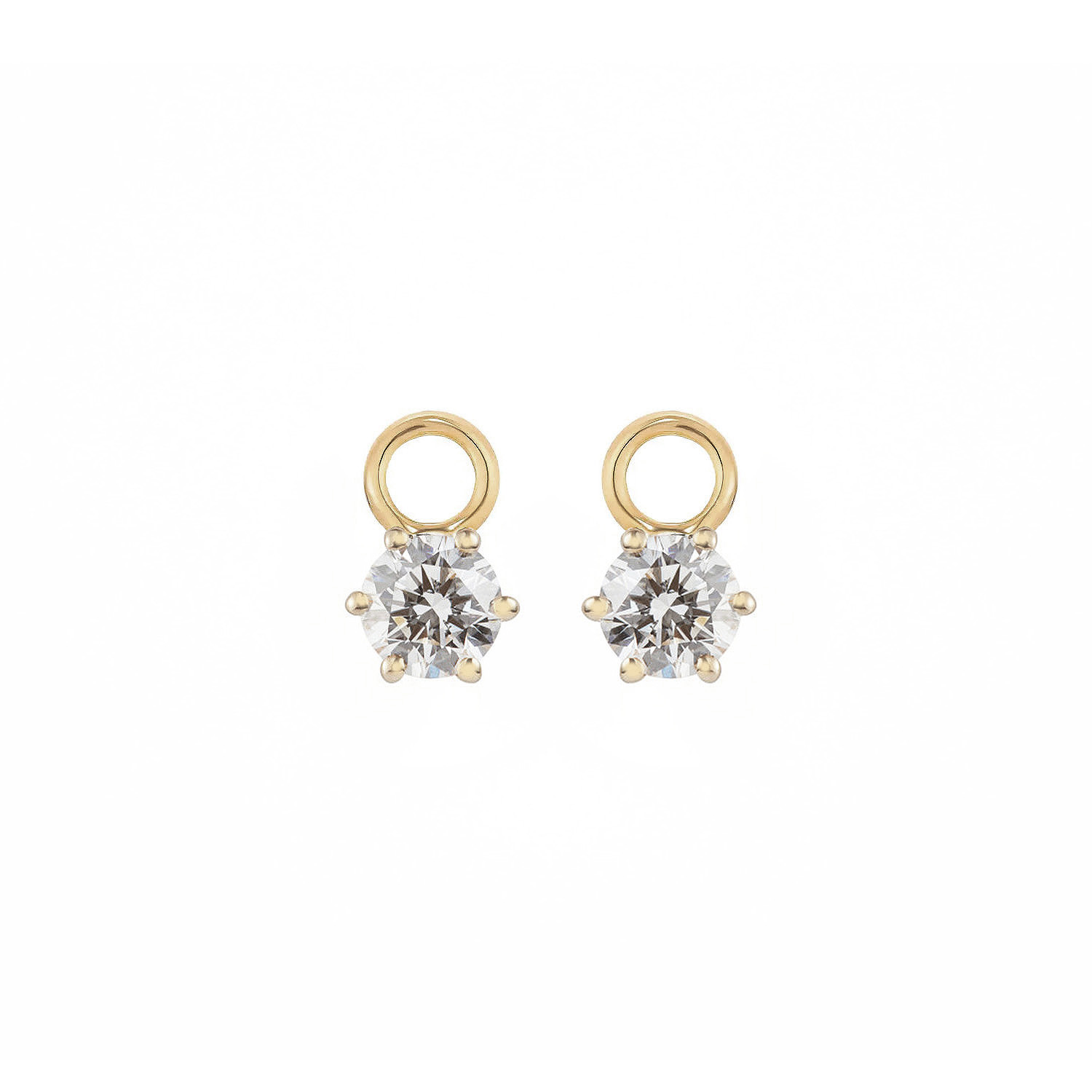 Ear Candy ESSENCE Gelbgold 585/- 6 Krappen mit Lab Grown Diamanten