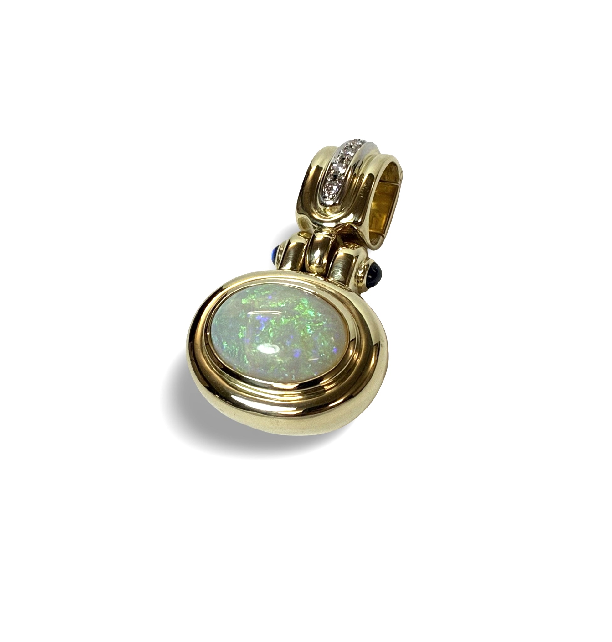 Brillant Opal Anhänger - Gold 585 - Privatbesitz
