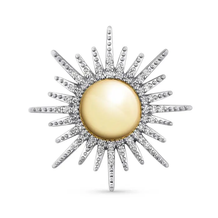 Brillant Anhänger "Sonne" Gold 585/-