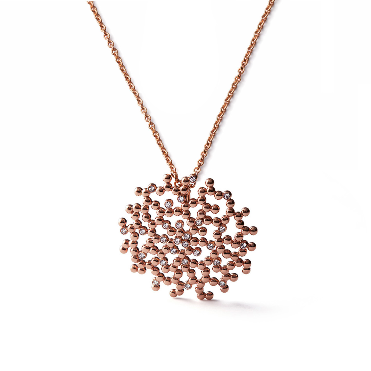 Anhänger AURELIA L Rotgold 585/- mit Brillanten